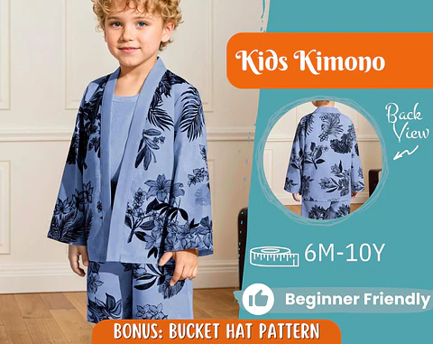 Kids Kimono Sewing Pattern