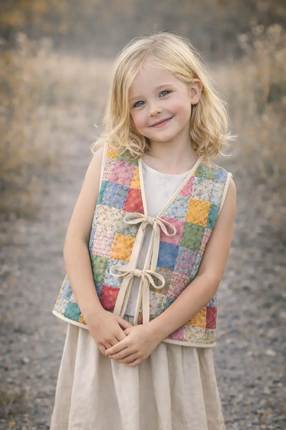 Kids Quilted Vest Sewing Pattern 3