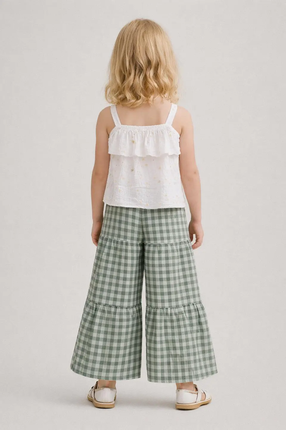 Girls Tiered wide-leg pant Sewing Pattern 2