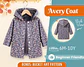 Children's Hooded Winter Coat Sewing Pattern - thumbnail 1