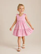 Girls Tie Shoulder Tiered Dress Sewing Pattern - thumbnail 3