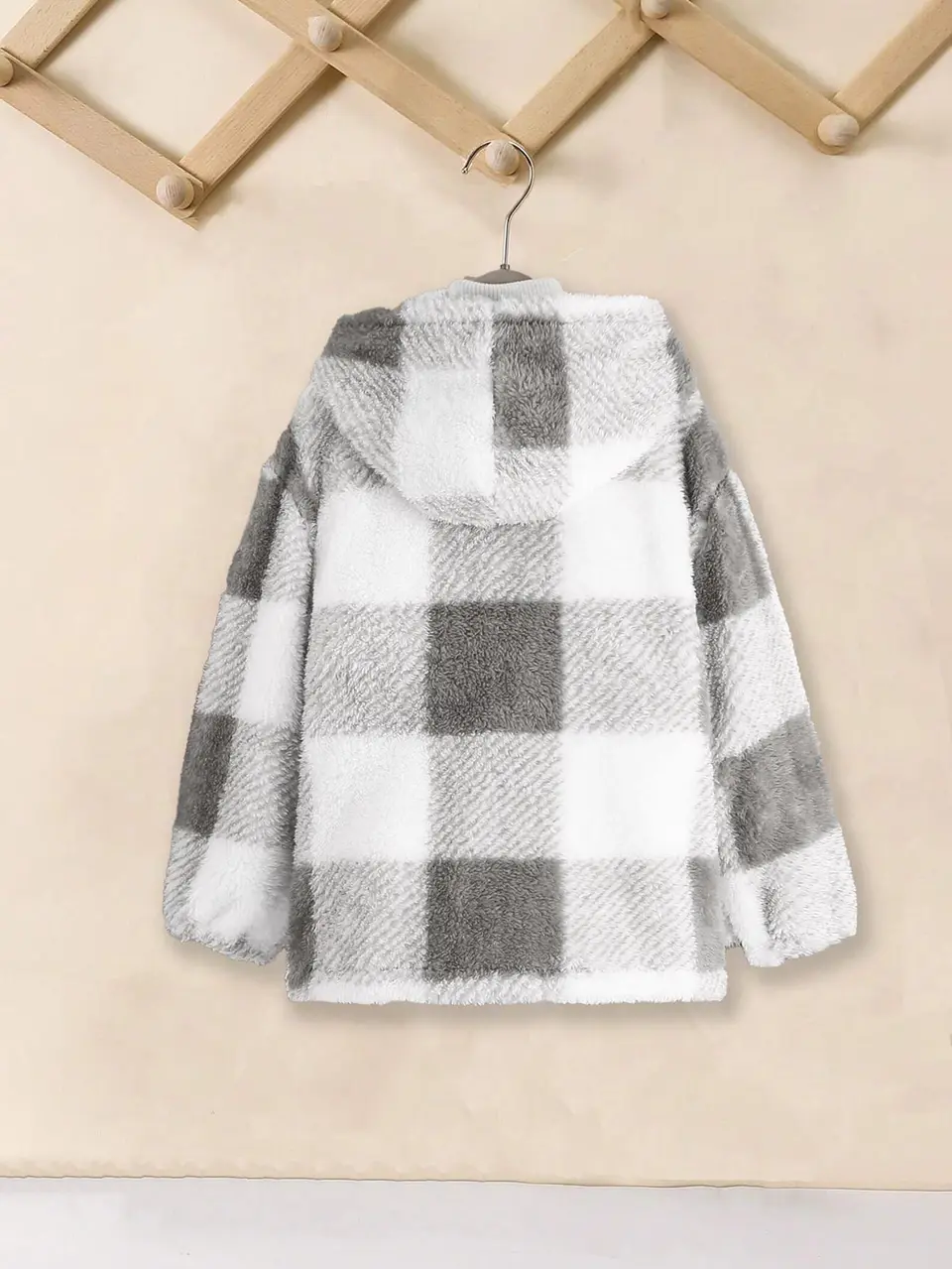 Girls Hooded Sherpa Jacket Sewing Pattern 3