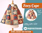 Girls' quilted patchwork hooded jacket Sewing Pattern - thumbnail 1