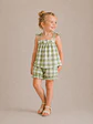 Top and Shorts Pattern for Kids, Girls' Tie-Shoulder A-Line Top with Gathered Neckline - thumbnail 3
