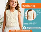 Girls' Sleeveless Blouse with Oversized Embroidered Peter Pan Collar Sewing Pattern - thumbnail 1