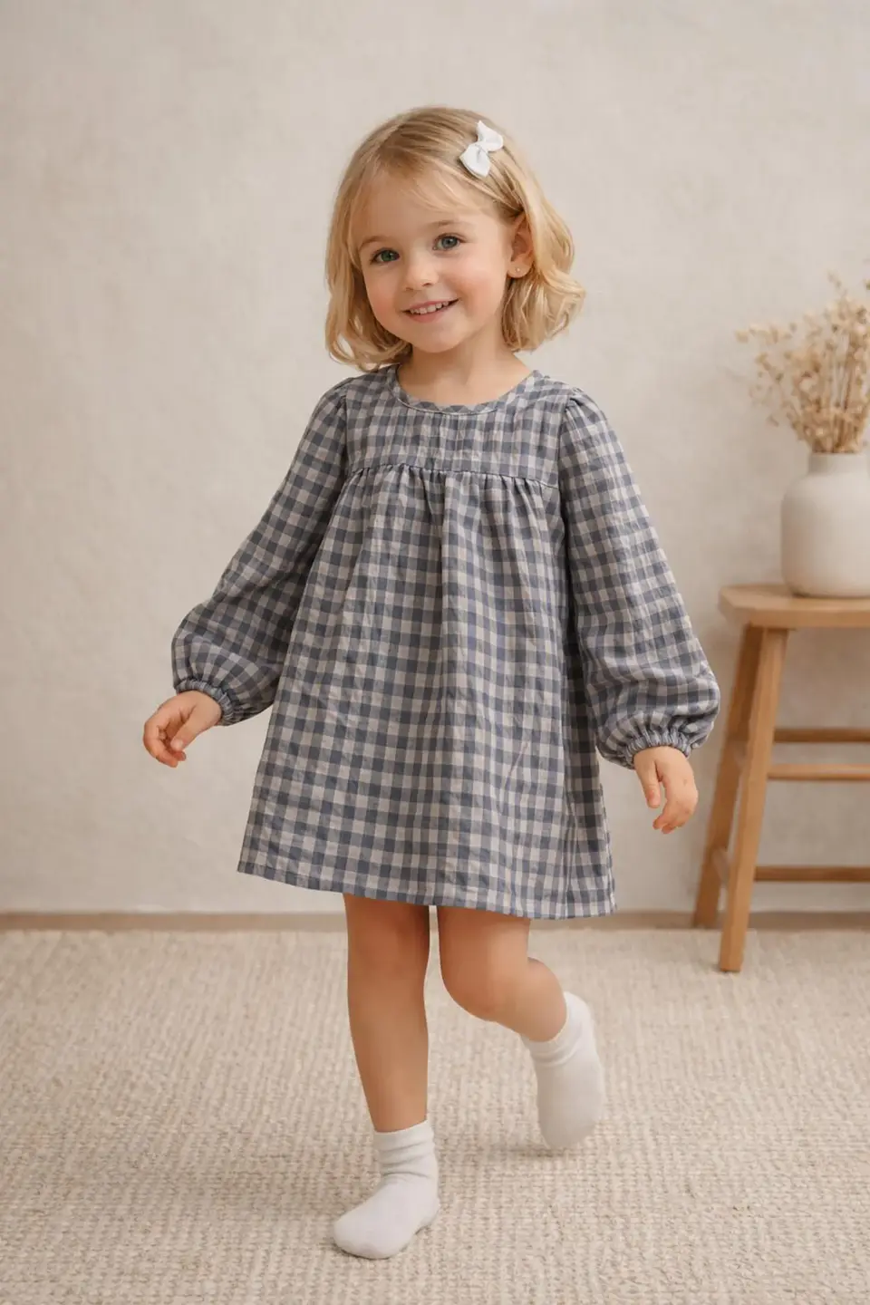 Girls Gathered Yoke Dress Sewing Pattern 2