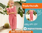 Girls' sleeveless Overalls Sewing Pattern, Square Neckline, Flutter Ruffle Straps - thumbnail 1