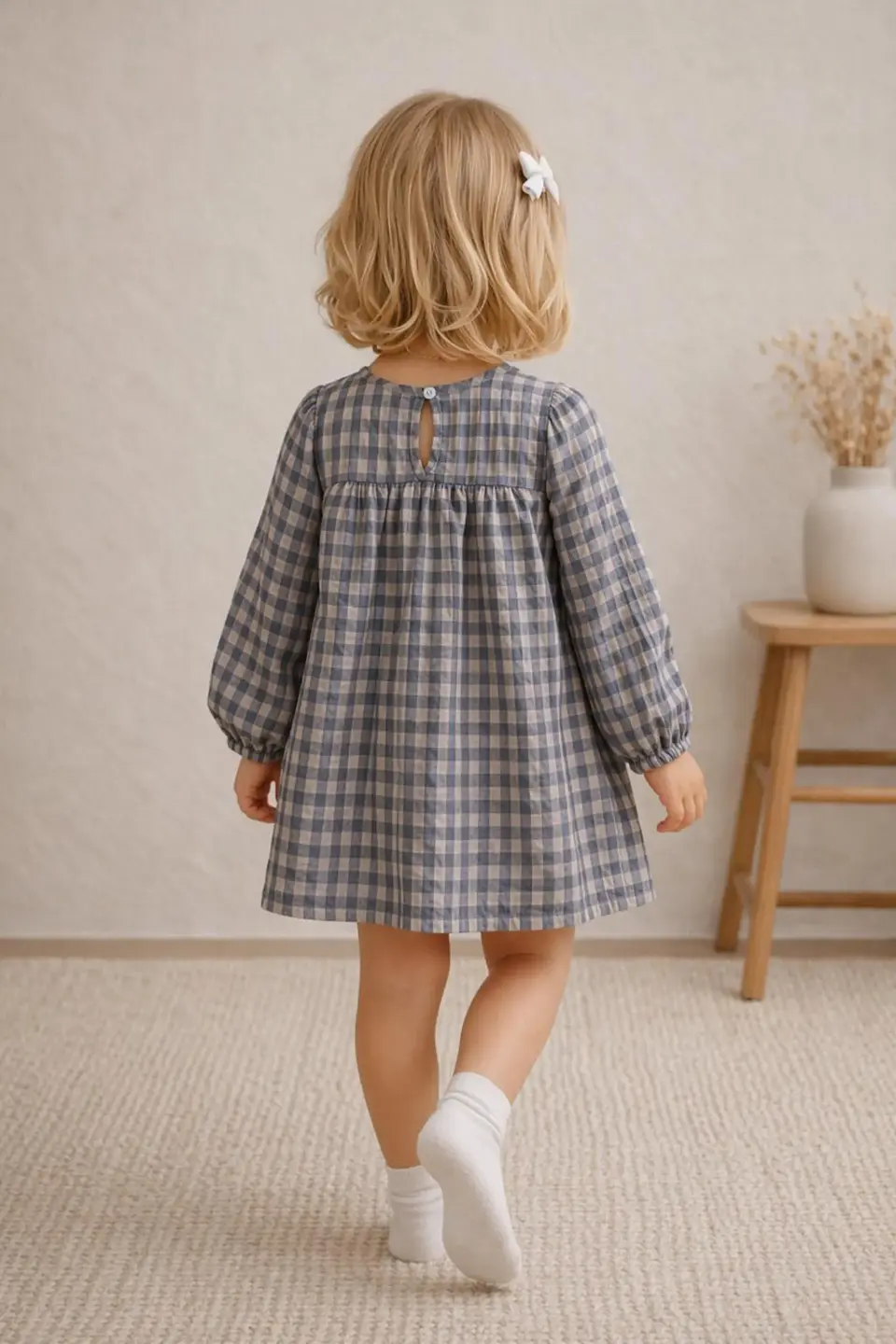 Girls Gathered Yoke Dress Sewing Pattern 3