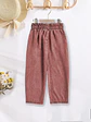 Children's Paperbag Waist Wide Leg Pants Sewing Pattern - thumbnail 2
