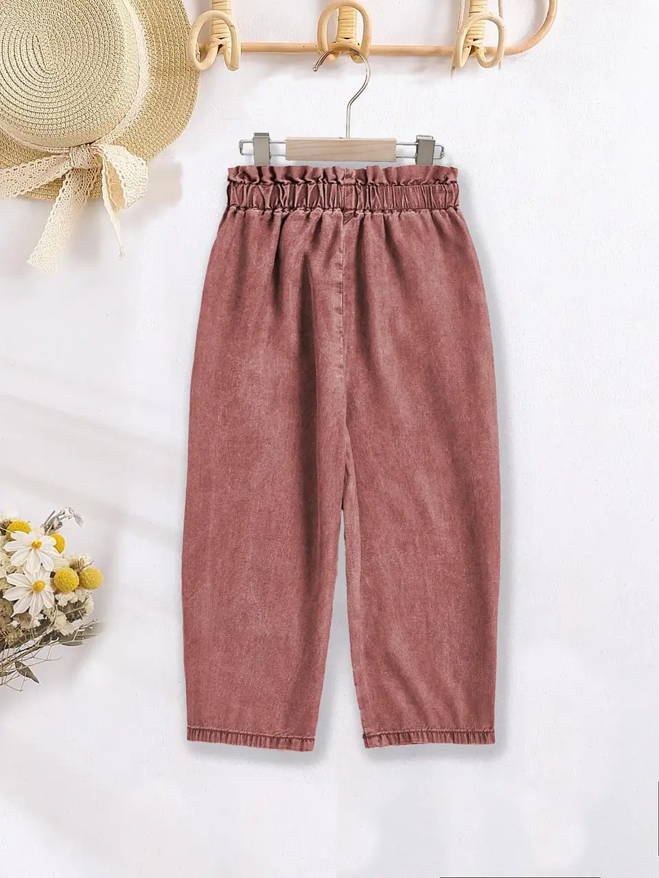 Children's Paperbag Waist Wide Leg Pants Sewing Pattern 2