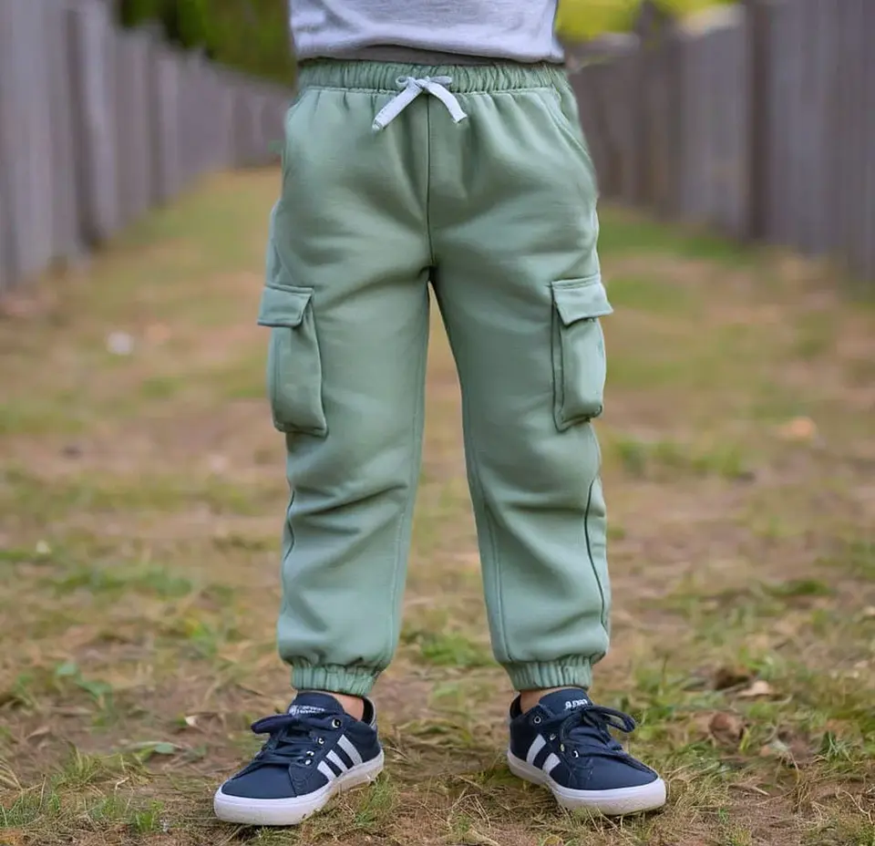 Children's Cargo Jogger Pants Sewing Pattern 2