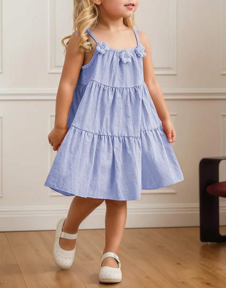 Girls Tiered Dress Sewing Pattern 2