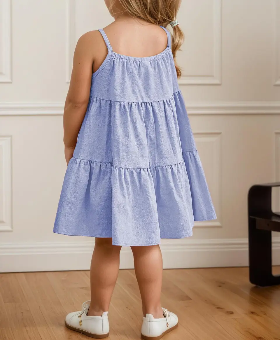 Girls Tiered Dress Sewing Pattern 3