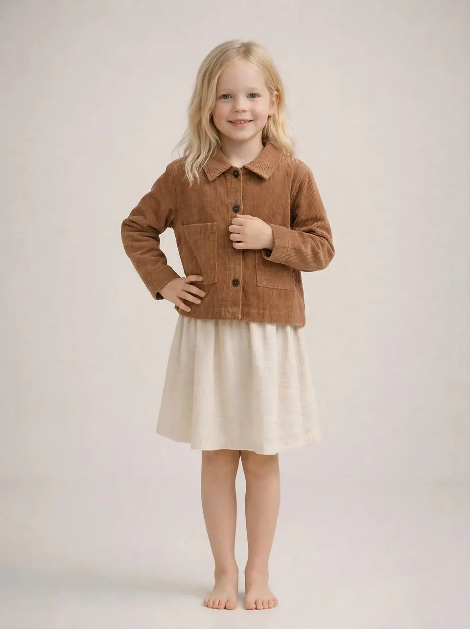Children's Corduroy Overshirt Sewing Pattern 2