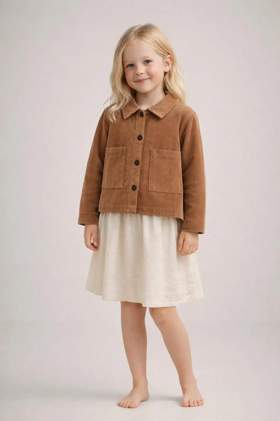 Children's Corduroy Overshirt Sewing Pattern 3