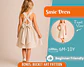 Girls Cross Back Dress Sewing Pattern - thumbnail 1