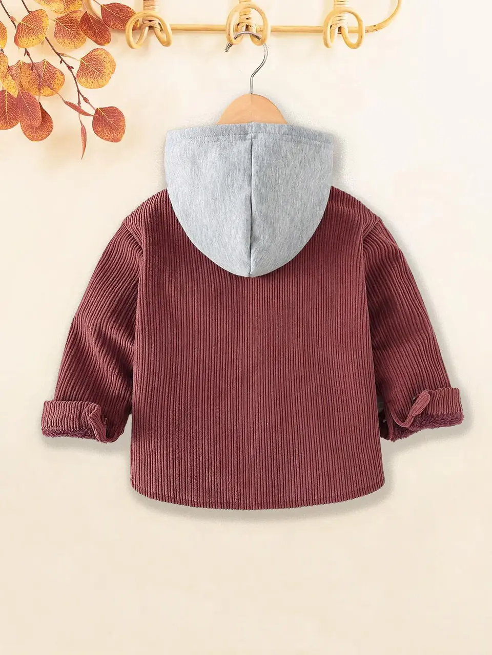 Kids Hooded Corduroy Jacket Sewing Pattern PDF 3