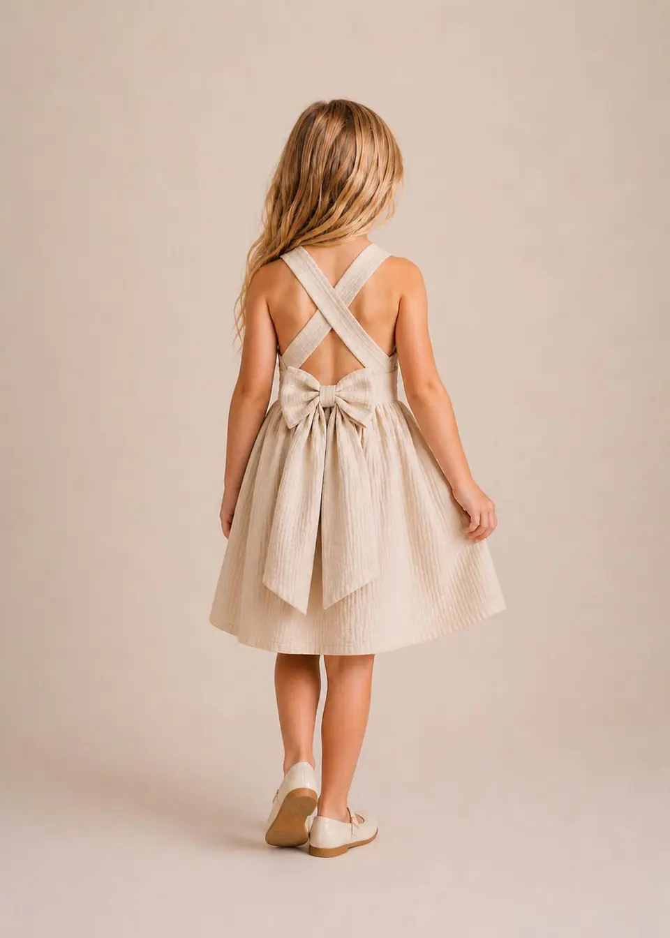 Girls Cross Back Dress Sewing Pattern 3