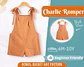 Kids Knotted Shoulder Romper Sewing Pattern - thumbnail 1