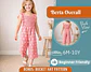 Girls Ruffle Jumpsuit Sewing Pattern - thumbnail 1