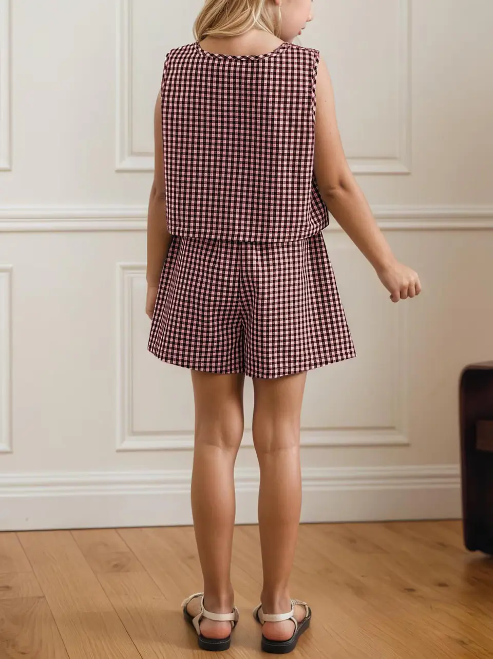 Girls Sleeveless Bow Front Top Sewing Pattern 2