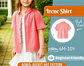 Girls Classic Button-Up Shirt Sewing Pattern - thumbnail 1