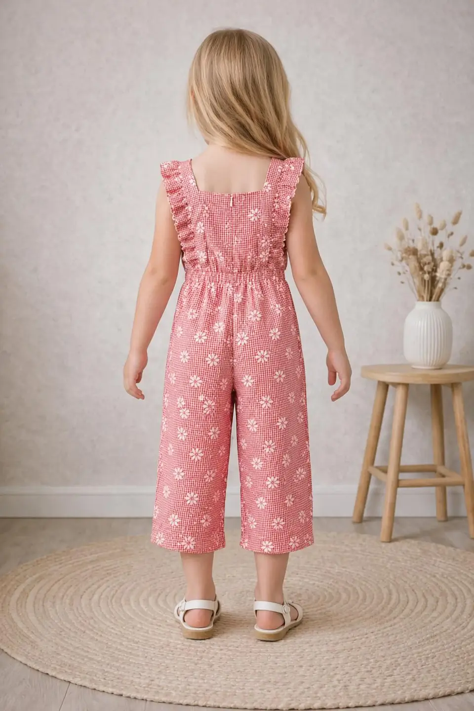 Girls Ruffle Jumpsuit Sewing Pattern 2
