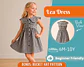 Girls Peter Pan Collar Dress Sewing Pattern - thumbnail 1