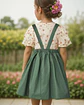 Children's Pinafore Dress and Puff Sleeve Blouse Sewing Pattern - thumbnail 3