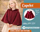 Children's Hooded Capelet Sewing Pattern - thumbnail 1