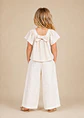 Girls Flutter Sleeve Top and Wide Leg Pants Sewing Pattern - thumbnail 2