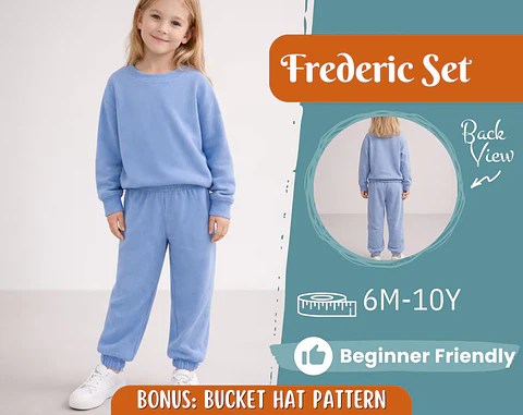 Kids Sweatshirt & Jogger Set Sewing Pattern