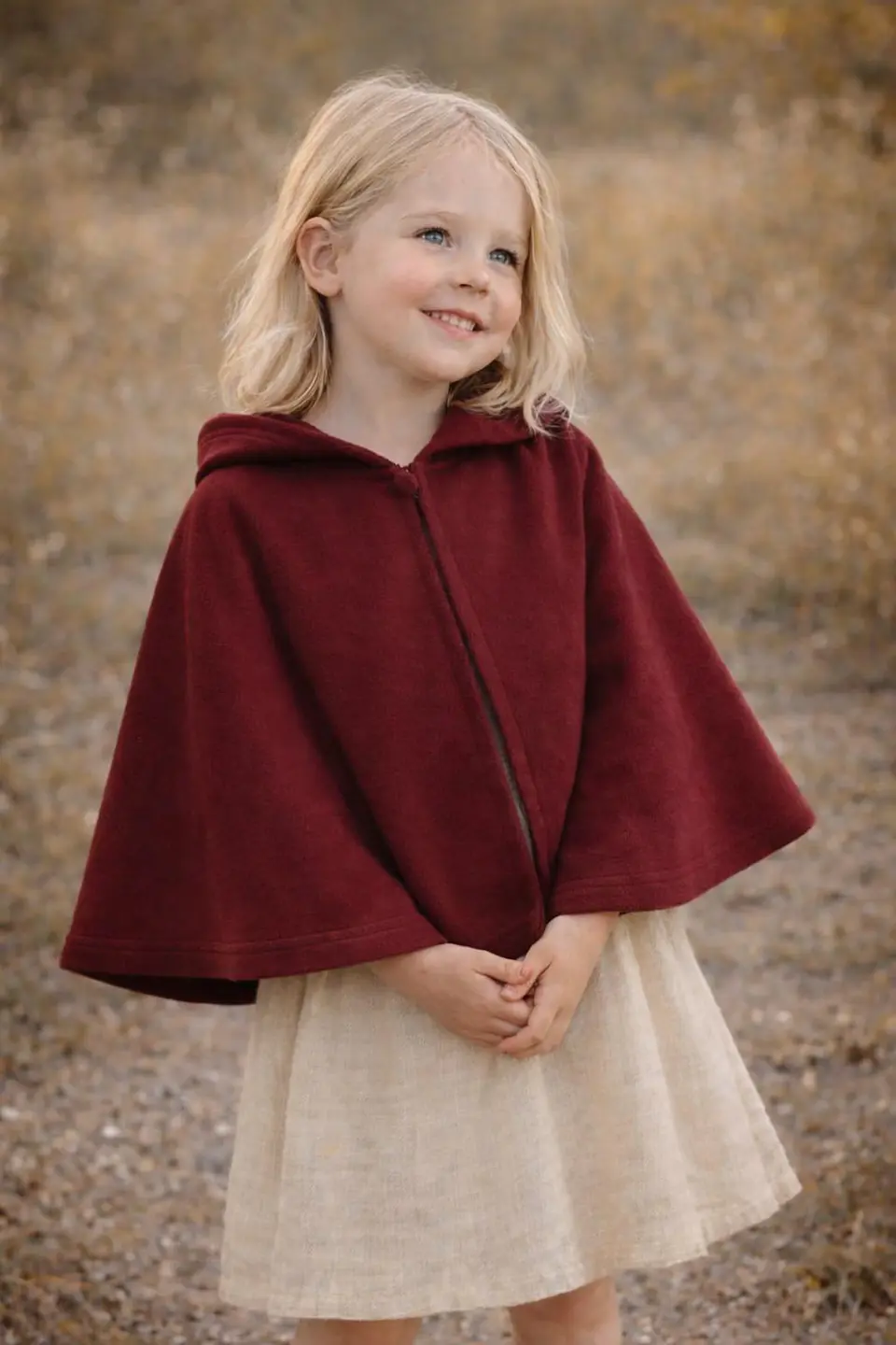 Children's Hooded Capelet Sewing Pattern 3