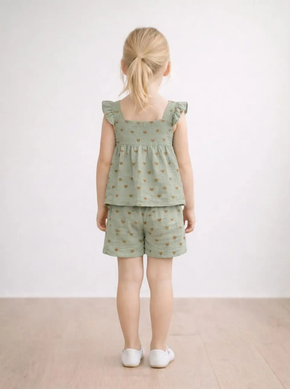 Girls Ruffle Top and Shorts Sewing Pattern 2