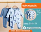 Baby Newborn Jumpsuit Sewing Pattern for Kids - thumbnail 1