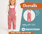 Girls Corduroy Overalls Sewing Pattern - thumbnail 1