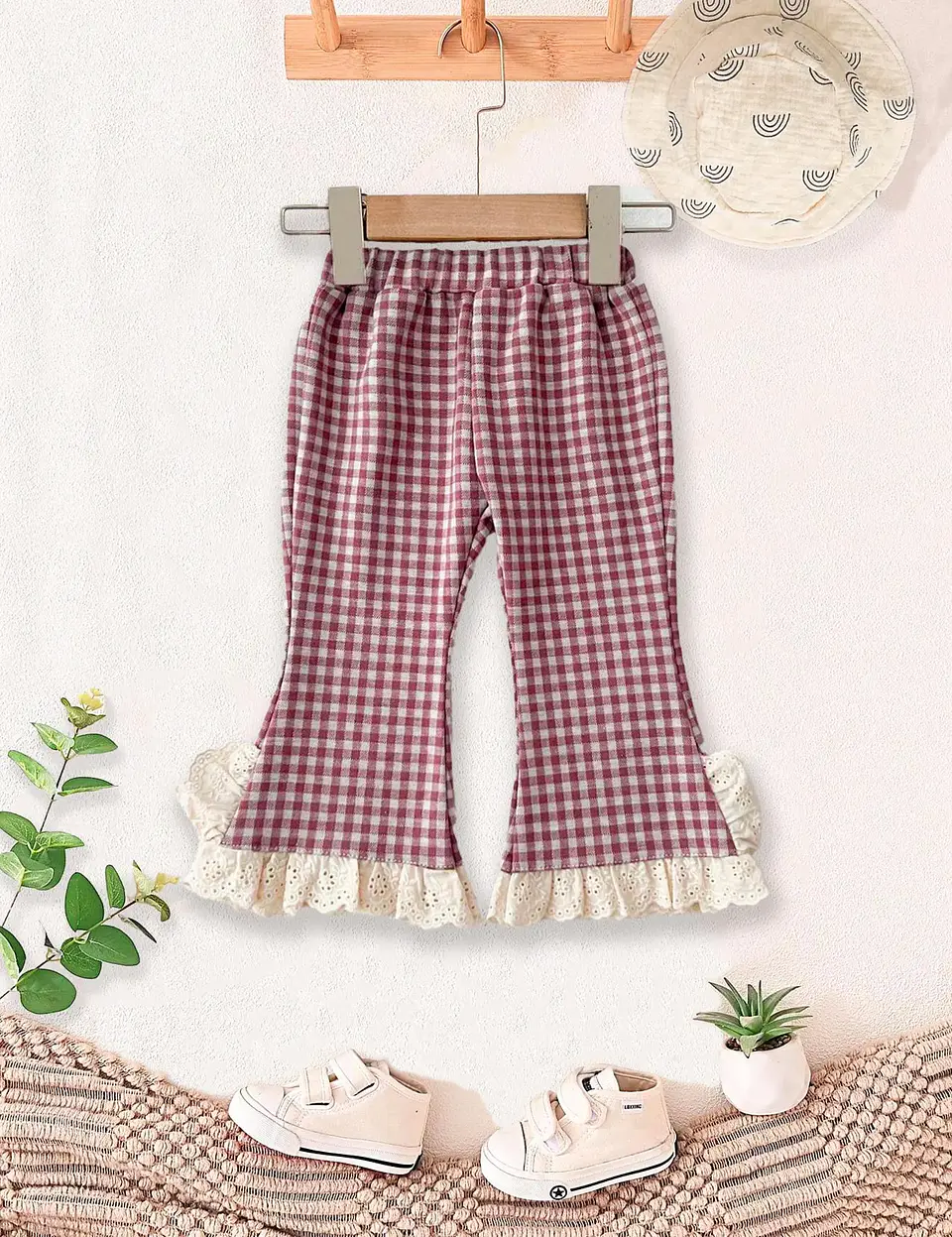 Girls Ruffle Hem Flare Pants Sewing Pattern 2