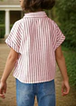 Girls Tie-Front Button-Up Shirt Sewing Pattern - thumbnail 3