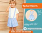 Kids Suspender Shorts Sewing Pattern - thumbnail 1