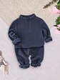 Children's Quarter-Zip Fleece Pullover Sewing Pattern - thumbnail 2