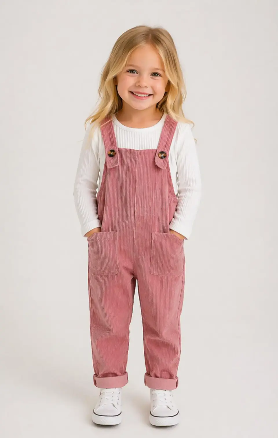 Girls Corduroy Overalls Sewing Pattern 2