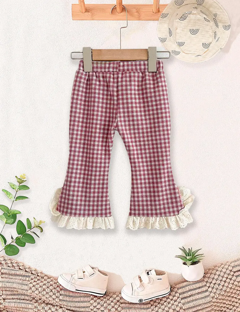 Girls Ruffle Hem Flare Pants Sewing Pattern 3