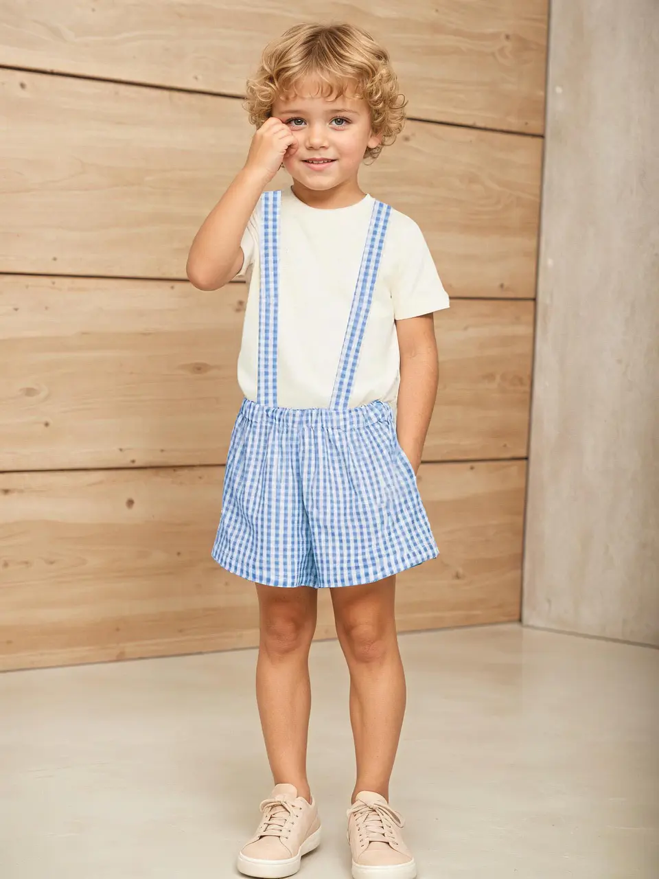 Kids Suspender Shorts Sewing Pattern 2