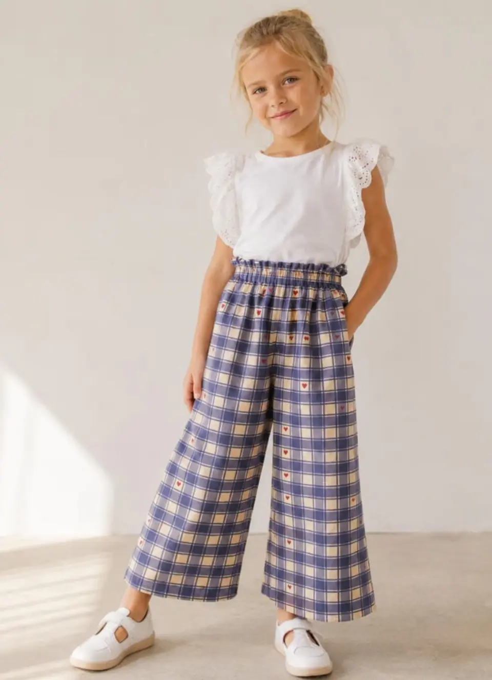 Girls Wide Leg Pants Sewing Pattern 2
