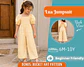 Girls Smocked Wide-Leg Jumpsuit Sewing Pattern - thumbnail 1