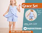 Girls Ruffle Top and Shorts Sewing Pattern - thumbnail 1