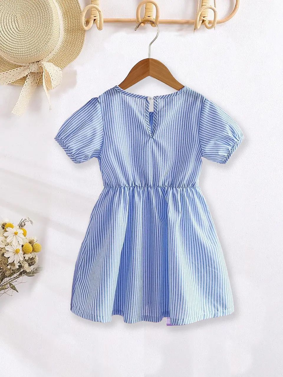 Girls Puff Sleeve Bow Dress Sewing Pattern 3
