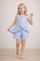 Girls Ruffle Top and Shorts Sewing Pattern - thumbnail 2