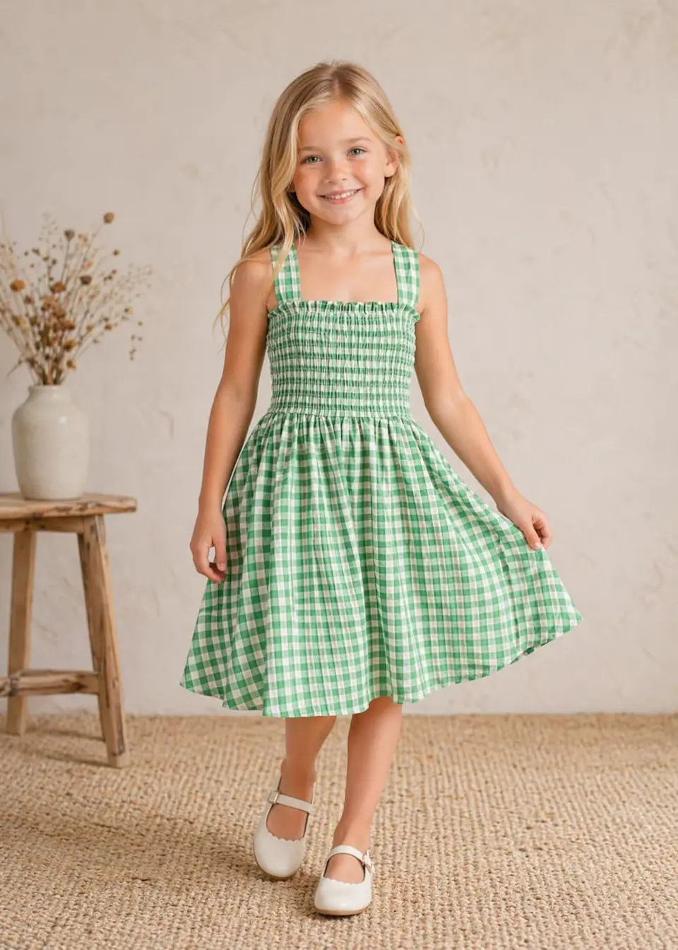 Girls Open-Back Bow Dress Sewing Pattern 4