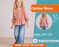 Girls Ruffle Peplum Blouse Sewing Pattern - thumbnail 1